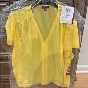 Vince Camuto Yellow Blouse